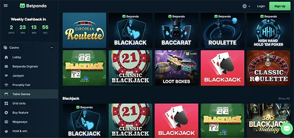 Pagamentos crypto casino